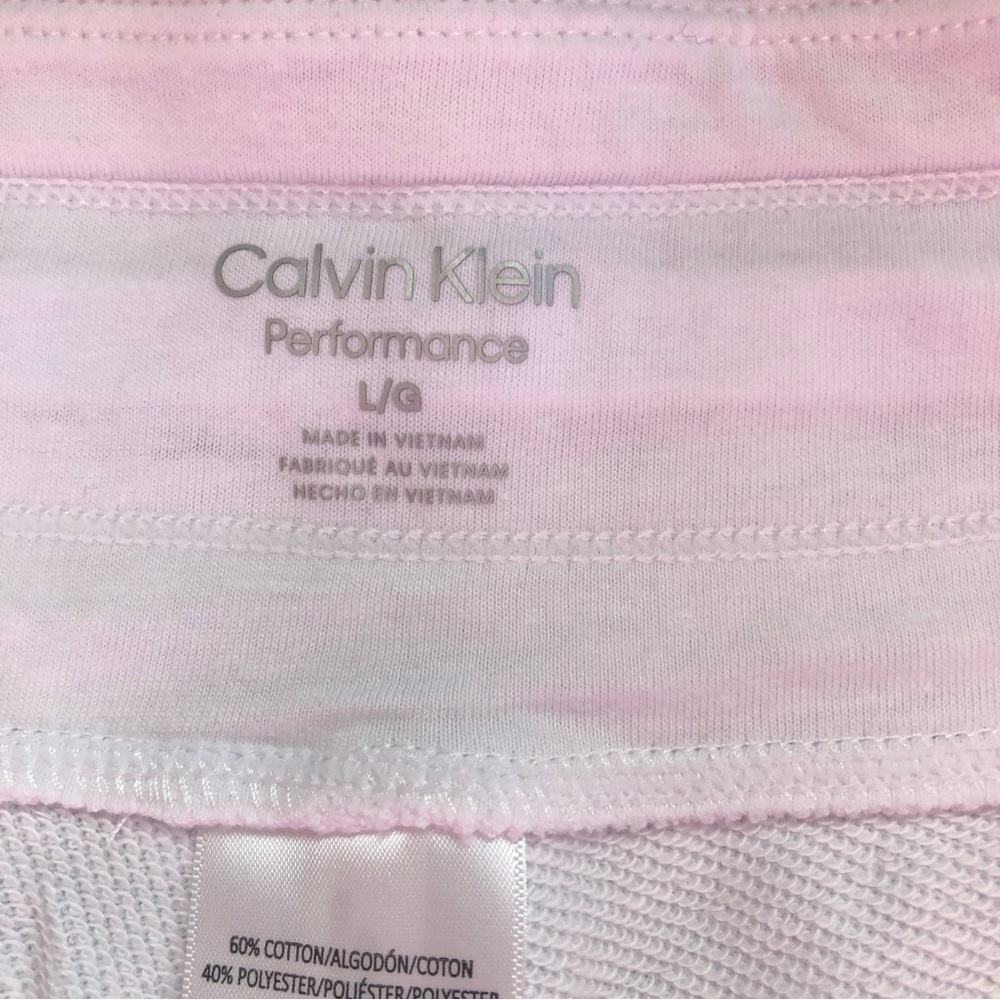Calvin Klein Performance Women's Brush Logo High Waist Drawstring joggers/ L - Picture 5 of 9